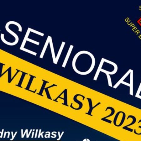 Plakat zapraszający we wtorek 5 września 2023 r. do Wilkas na Senioradę Wilkasy 2023.