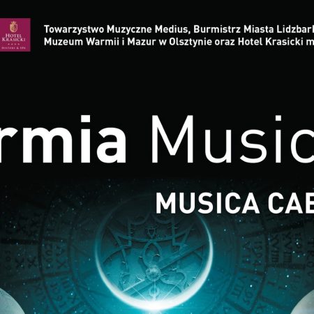 Plakat zapraszający w dniach 2-6 sierpnia 2023 r. do Lidzbarka Warmińskiego na Festiwal Varmia Musica! Lidzbark Warmiński 2023. 