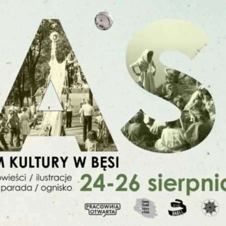 Plakat zapraszający w dniach 24-26 sierpnia 2023 r. do miejscowości Bęsia w gminie Kolno na Festyn MASKI w BĘSI 2023. 