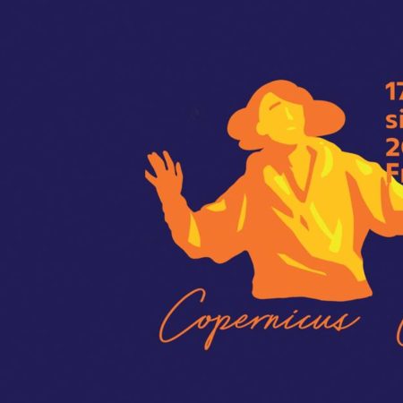 Plakat zapraszający Serdecznie w dniach 17-22 sierpnia 2023 r. do Fromborka – Grodu Kopernika na kolejną edycję Festiwalu Nauki i Sztuki Copernicus Open Frombork 2023. 