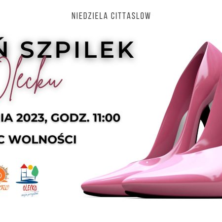 Plakat zapraszający w niedzielę 24 września 2023 r. do Olecka na 3. edycję Dnia Szpilek w Olecku 2023.