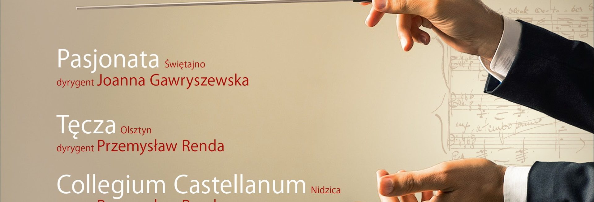 Plakat zapraszający w sobotę 9 grudnia 2023 r. do Nidzicy na koncert "Święto Muzyki Chóralnej" Nidzica 2023.
