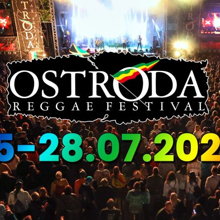 Plakat zapraszający w dniach 25-28 lipca 2024 r. do Ostródy na 23. edycję Ostróda Reggae Festival Ostróda 2024.