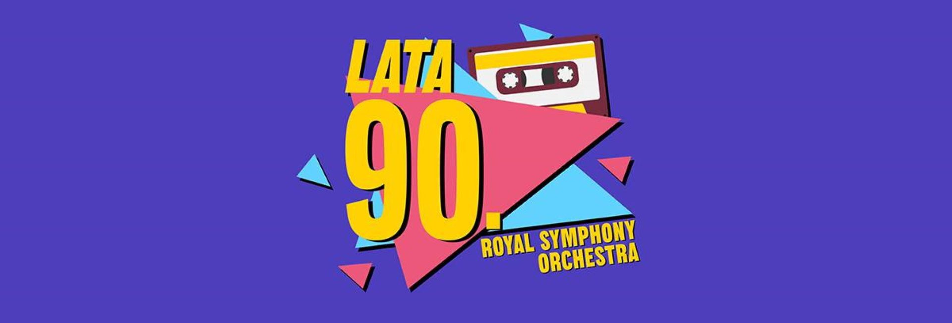 Plakat zapraszający do Olsztyna na koncert "Lata 90." Hala Urania Olsztyn 2024.