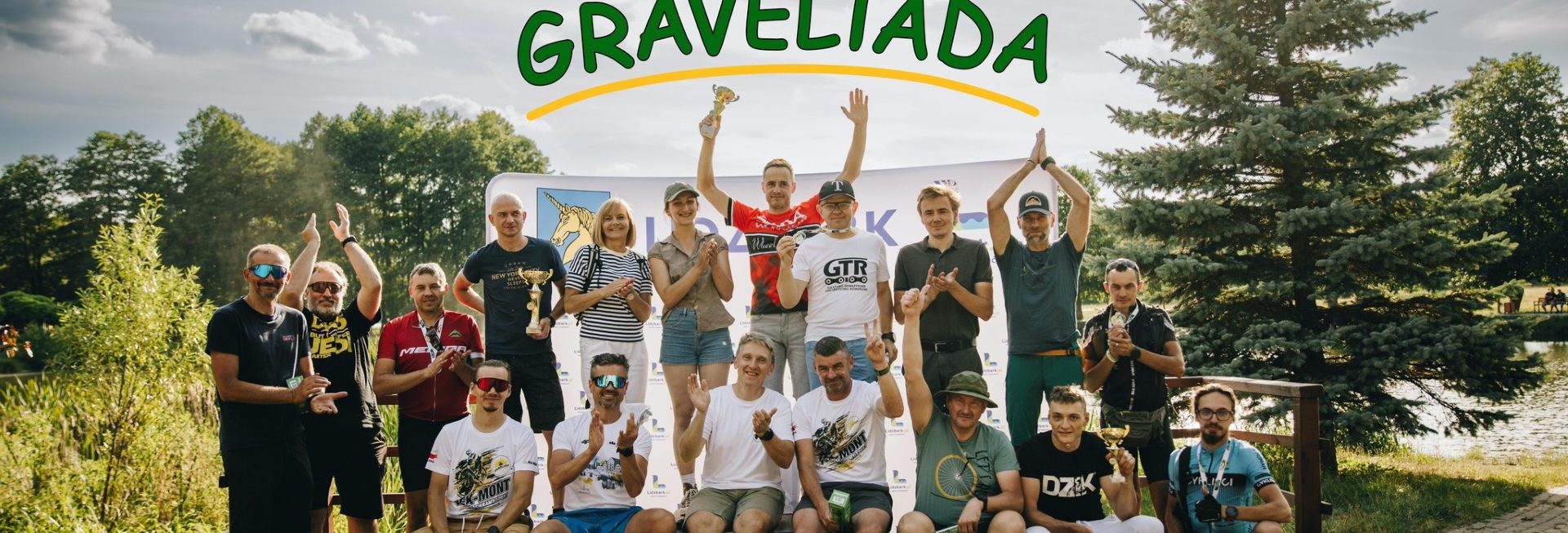 Zdjęcie zapraszające w dniach 13-14 lipca 2024 r. do Iławy na kolejną edycję Ultramaratonu Graveliada Iława 2024.