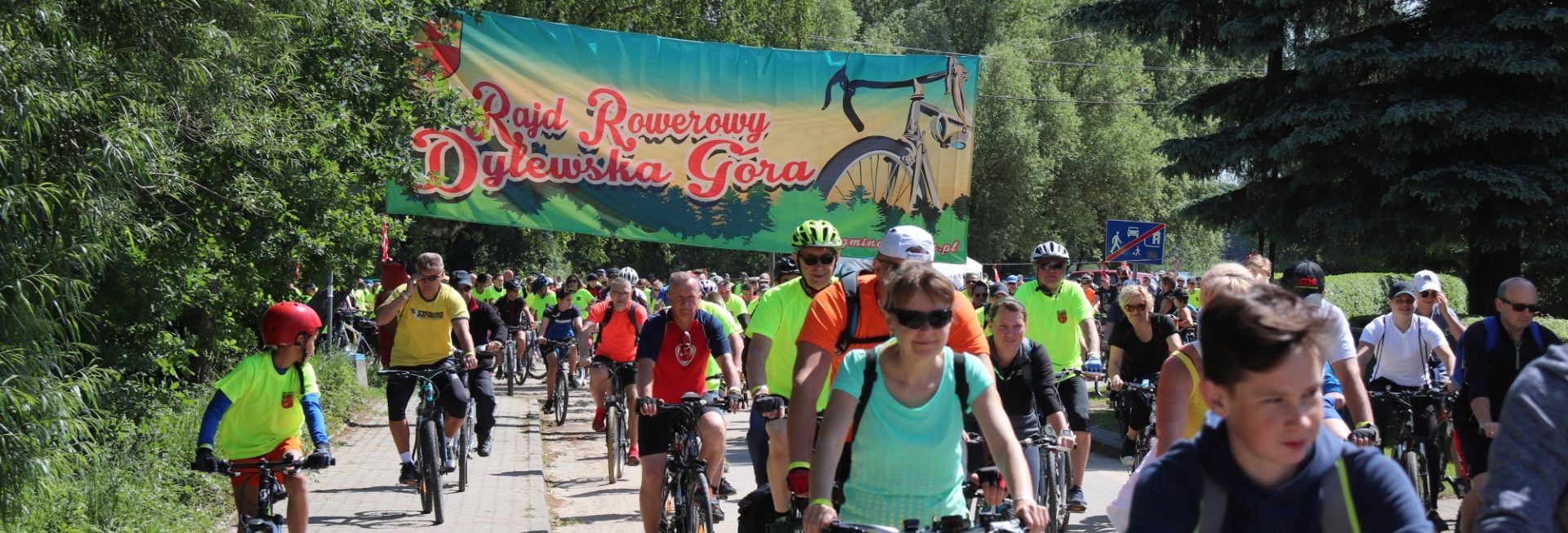Zdjęcie zapraszające do Ostródy na kolejną edycję Rajdu Rowerowego Dylewska Góra. 
