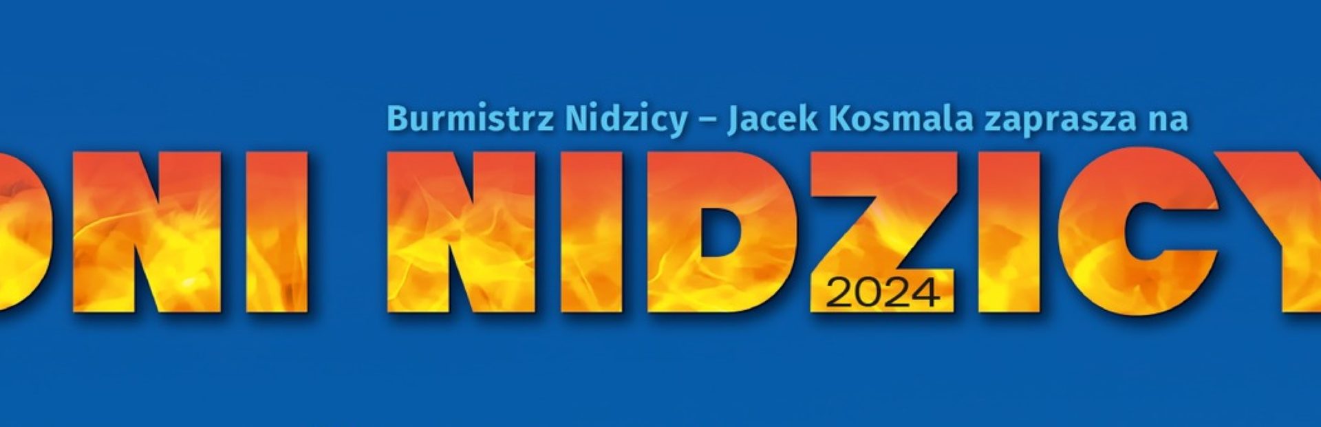 Plakat zapraszający w dniach 21-23 czerwca 2024 r. do Nidzicy na coroczną imprezę Dni Nidzicy 2024.