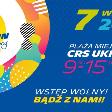 Plakat zapraszający w sobotę 7 września 2024 r. do Olsztyna na kolejną edycję imprezy Kilometry Pomocy Michelin Olsztyn 2024.