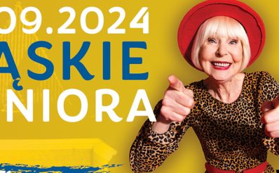 Plakat zapraszający w dniach 16-20 września 2024 r. do Elbląga na Elbląskie Dni Seniora Elbląg 2024.