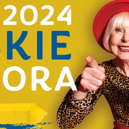 Plakat zapraszający w dniach 16-20 września 2024 r. do Elbląga na Elbląskie Dni Seniora Elbląg 2024.