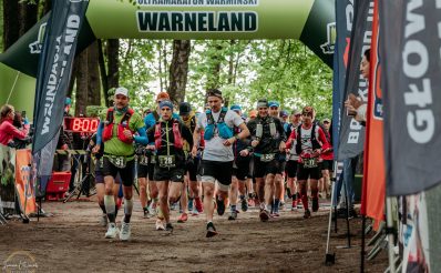 Zdjęcie zapraszające do Olsztyna na kolejną edycję Ultramaratonu Warmińskiego Warneland Olsztyn.