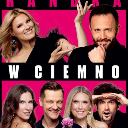 Plakat zapraszający na spektakl teatralny Randka w ciemno - komedia bez tabu!. fot. www.biletyna.pl 