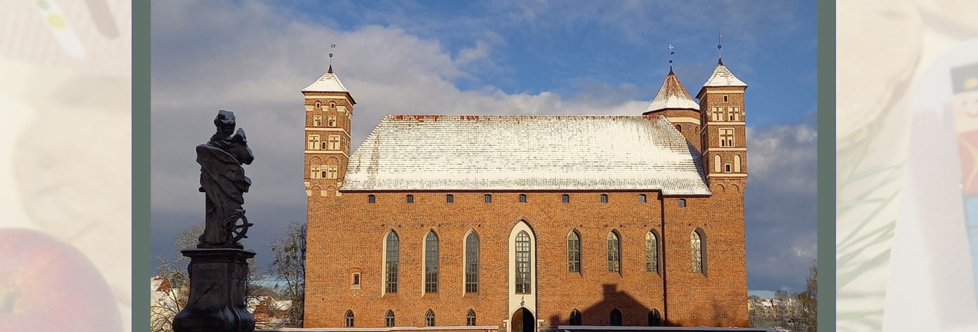 Zdjęcie zapraszające do Zamku Biskupów w Lidzbarku Warmińskim. 