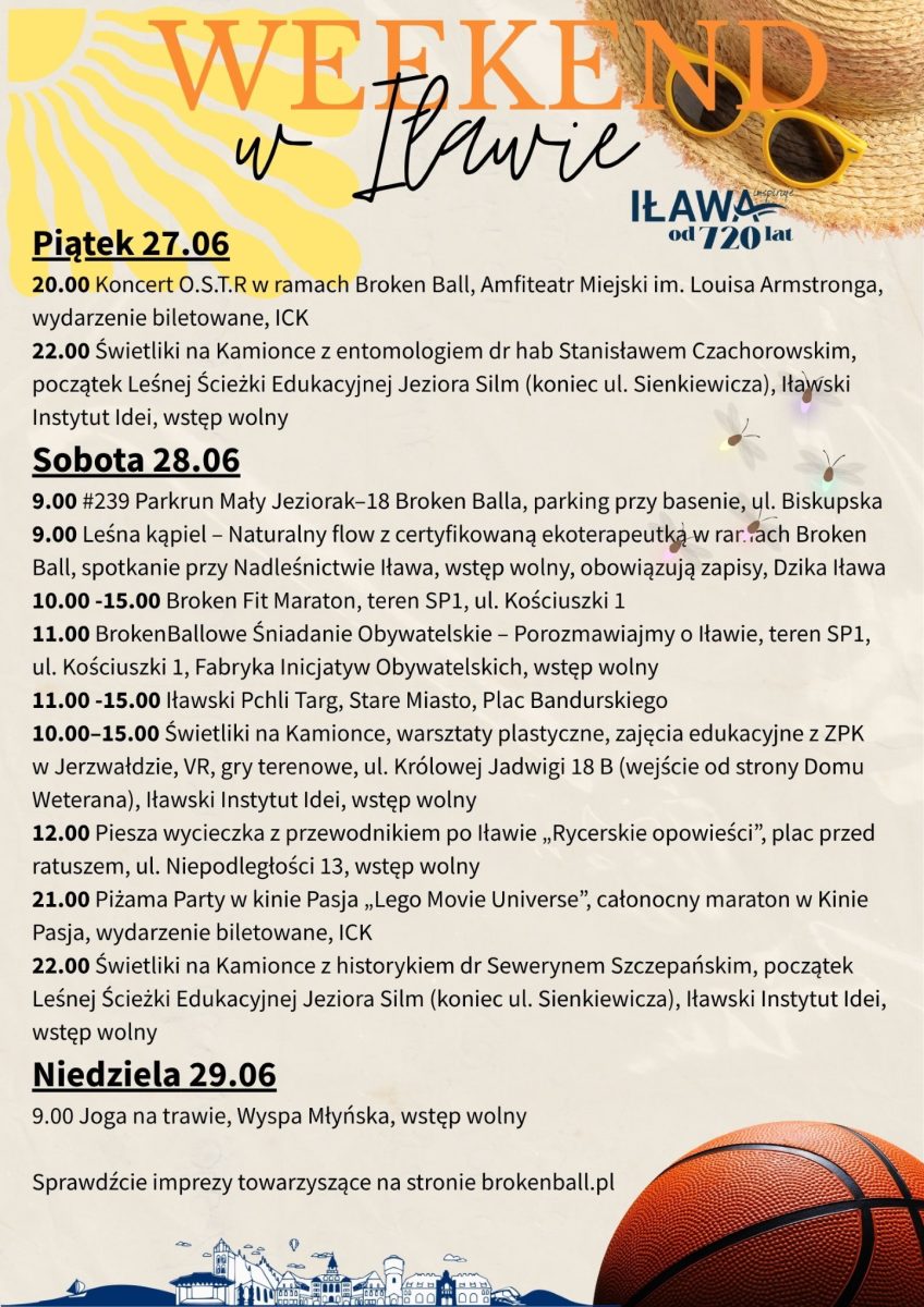 Iława Program imprez w Iławie na weekend 27.06.-29.06.2025 r.