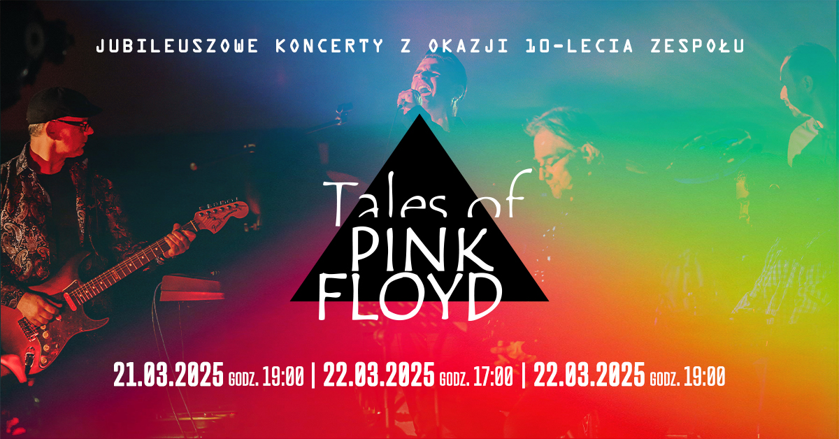 Serdecznie zapraszamy w piątek 21 marca 2025 r. do Olsztyna na Koncert zespołu Tales of Pink Floyd Planetarium Olsztyn 2025.