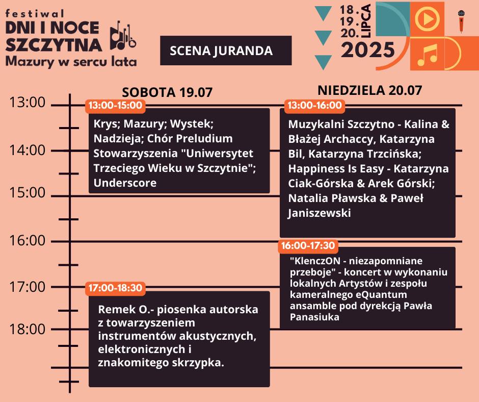 Dni i Noce Szczytna 2025. Strefa Scena Juranda.   