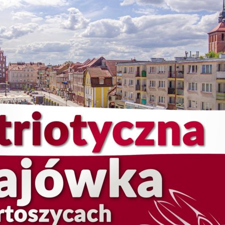 Plakat zapraszający w dniach 2-4 maja 2025 r. do Bartoszyc na Patriotyczną Majówkę Bartoszyce 2025.