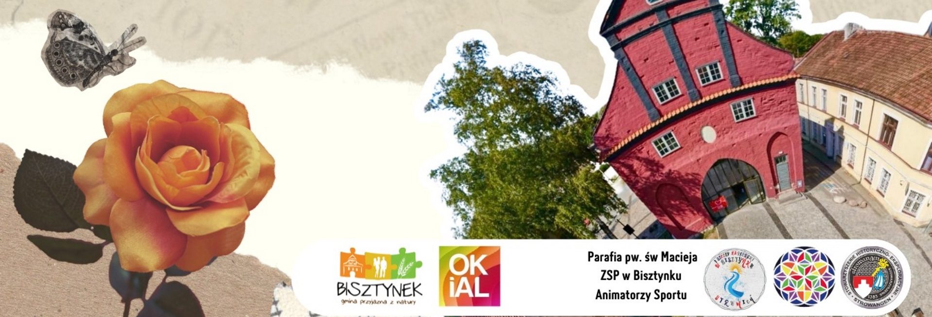 Plakat zapraszający w dniach od 30 kwietnia do 1 maja 2025 r. do Bisztynka na Dni Bisztynka "640 lat Bisztynka" Bisztynek 2025.