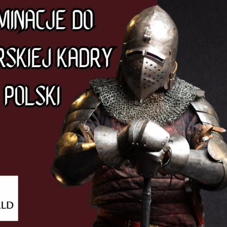 Plakat zapraszający w sobotę 5 kwietnia 2025 r. do Grunwaldu na Walki - Eliminacje do Rycerskiej Kadry Polski Muzeum Grunwald 2025.