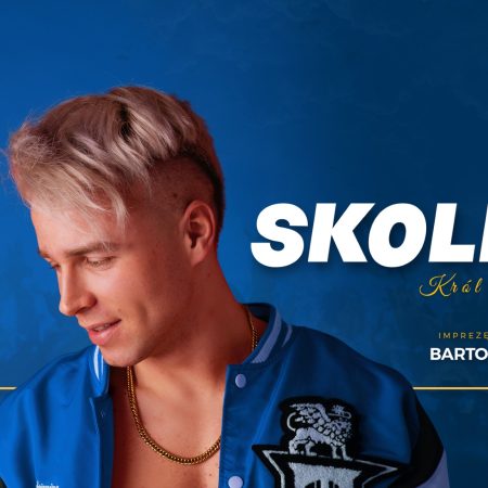 Plakat zapraszający w sobotę 17 maja 2025 r. do Mrągowa na Koncert Króla Latino Skolim Mrągowo 2025.