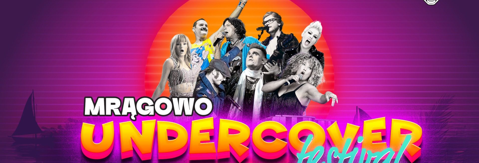Plakat zapraszający w dniach 11-12 lipca 2025 r. do Mrągowa na Mrągowo Undercover Festival Mrągowo 2025.