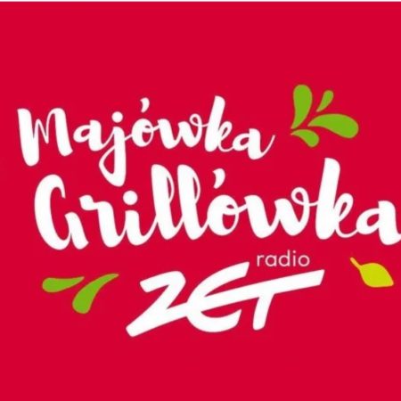 Plakat zapraszający na Majówkę-Grillówkę Radia ZET na Mazurach 2025.