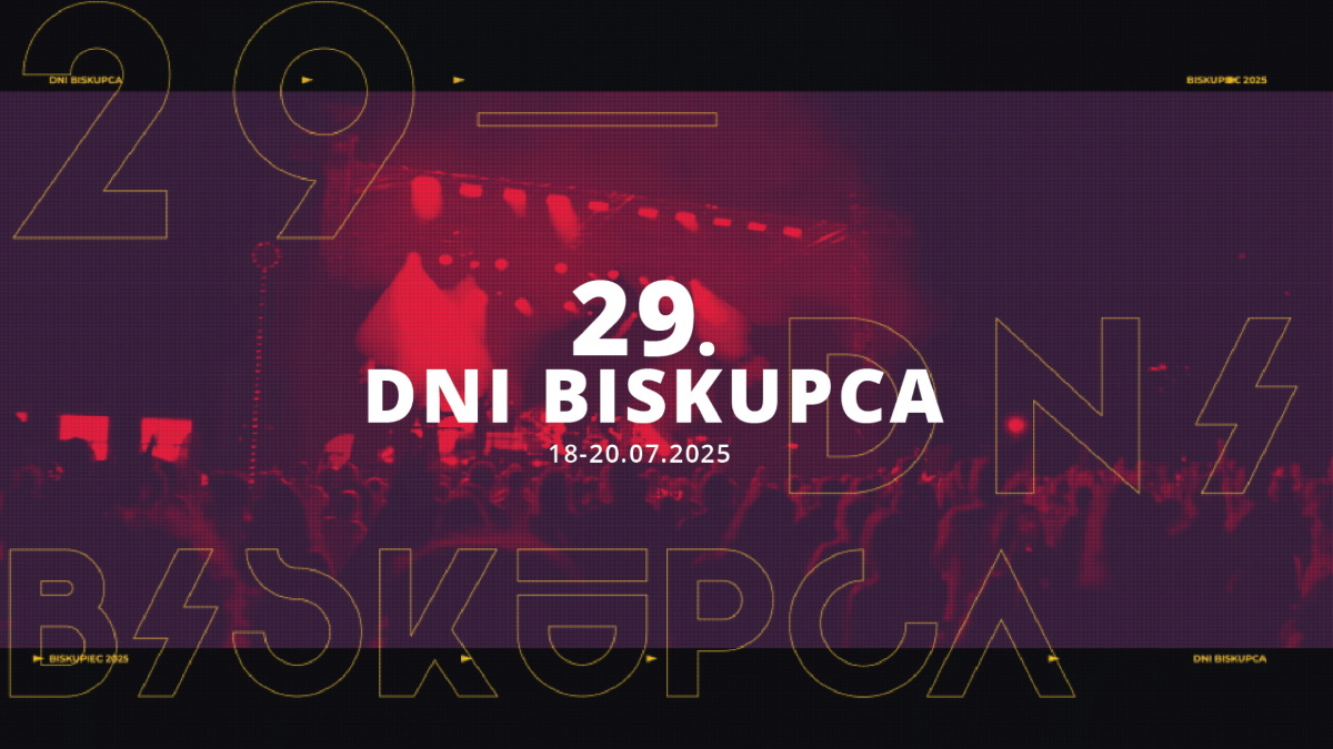 Plakat zapraszający w dniach 18-20 lipca 2025 r. do Biskupca na kolejną edycję imprezy Dni Biskupca 2025.