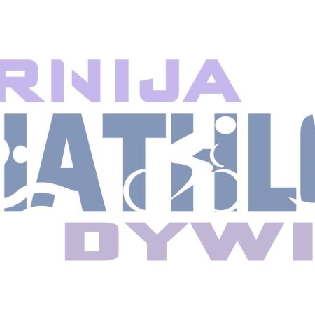 Plakat zapraszający do Dywit na Triathlon Warnija Dywity.