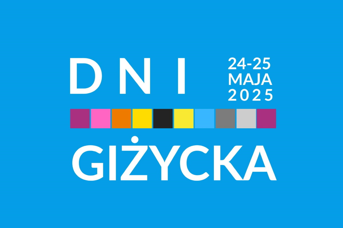 Plakat zapraszający w dniach 24-25 maja 2025 r. do Giżycka na Dni Giżycka 2025. 