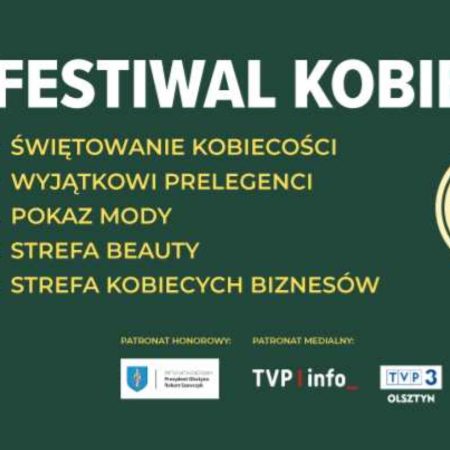 Plakat zapraszający w sobotę 19 lipca 2025 r. do Olsztyna na Festiwal Kobiecości Olsztyn 2025.