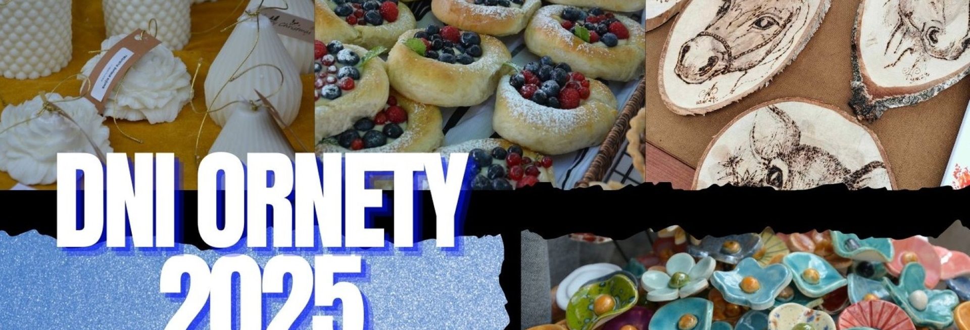 Plakat zapraszający w niedzielę 8 czerwca 2025 r. do Ornety na cykliczną imprezę Jarmark z okazji Dni Ornety 2025.