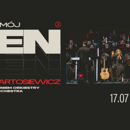 Plakat zapraszający w czwartek 17 lipca 2025 r. do Ostródy na Koncert Edyty Bartosiewicz "To jest mój sen" Ostróda 2025.