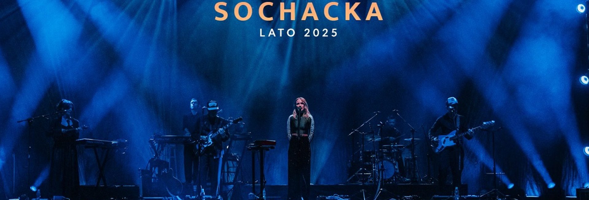 Plakat zapraszający na koncert Kaśka Sochacka.