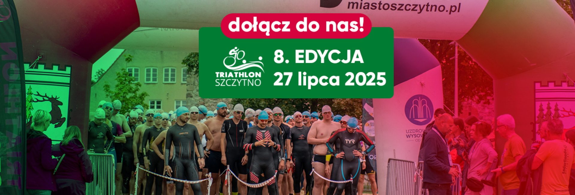 Serdecznie zapraszamy w niedzielę 27 lipca 2025 r. do Szczytna na 8. edycję Zawodów Cross Triathlon Szczytno 2025.