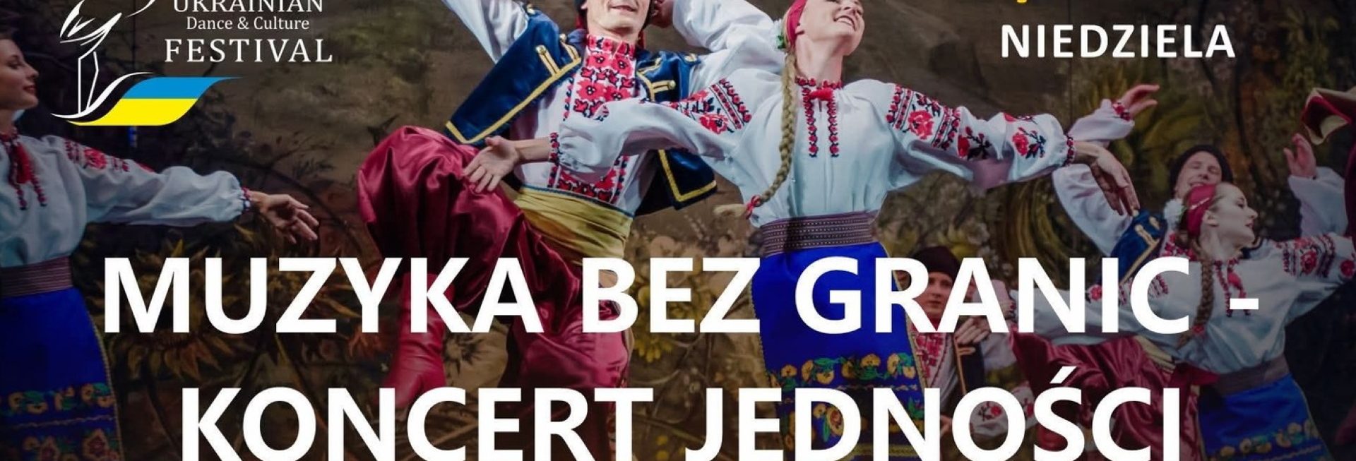 Plakat zapraszający w niedzielę 6 lipca 2025 r. do Bartoszyc na koncert "Muzyka bez granic – Koncert Jedności" Bartoszyce 2025.