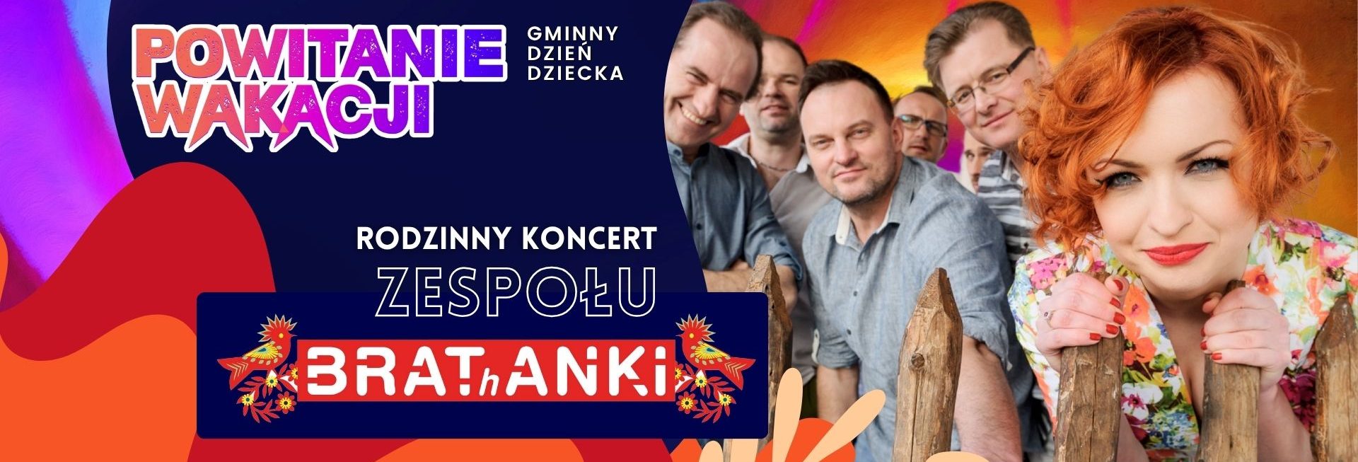 Plakat zapraszający w niedzielę 29 czerwca 2025 r. do Dywit na Powitanie Wakacji Dywity 2025.