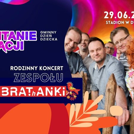 Plakat zapraszający w niedzielę 29 czerwca 2025 r. do Dywit na Powitanie Wakacji Dywity 2025.