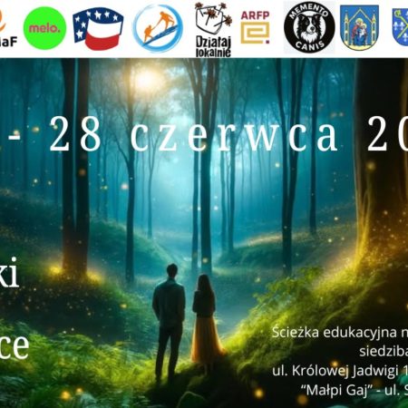 Plakat zapraszający w dniach 27-28 czerwca 2025 r. do Iławy Wyprawę "Świetliki na Kamionce" Iława 2025.