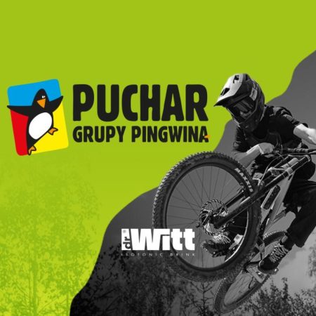 Plakat zapraszający w dniach 26-27 lipca 2025 r. do miejscowości Kurzętnik na Kurzą Górę na wyścig Puchar Grupy Pingwina - Kurza Góra Kurzętnik 2025.