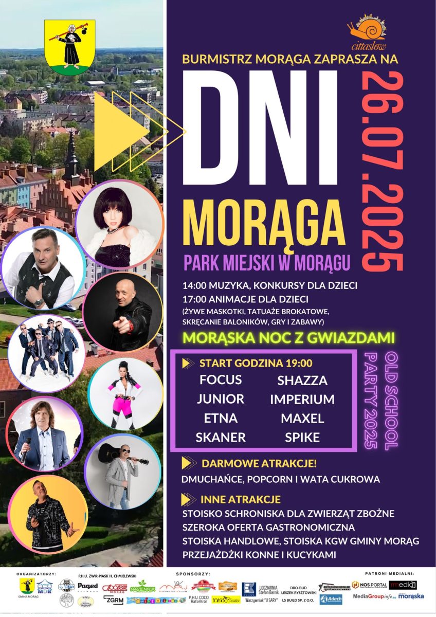 Morąg Dni Morąga 2025 program