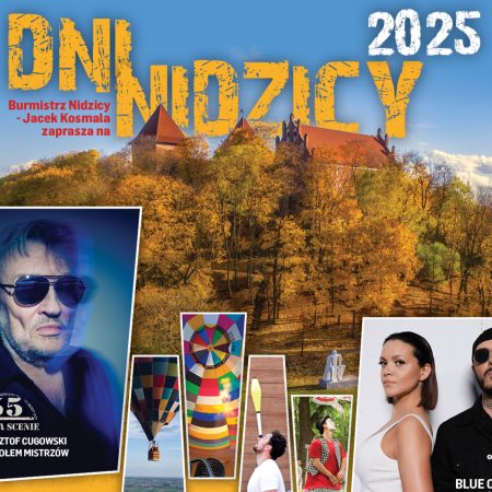 Plakat zapraszający w dniach 4-6 lipca 2025 r. do Nidzicy na Dni Nidzicy 2025.