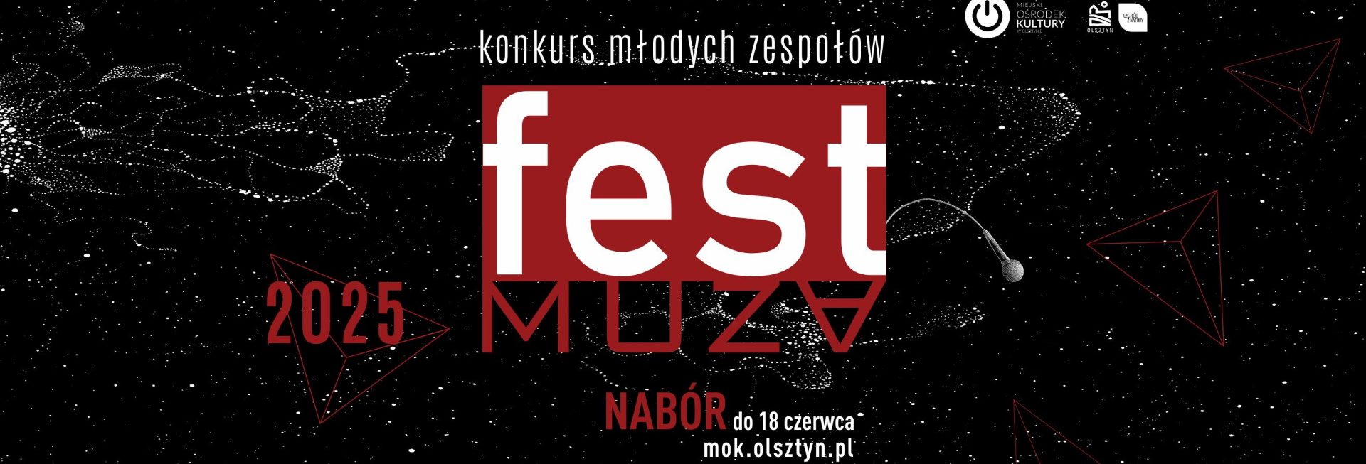 Plakat zapraszający w niedzielę 6 lipca 2025 r. do Olsztyna na Fest Muza Koncert Finałowy Olsztyn 2025.