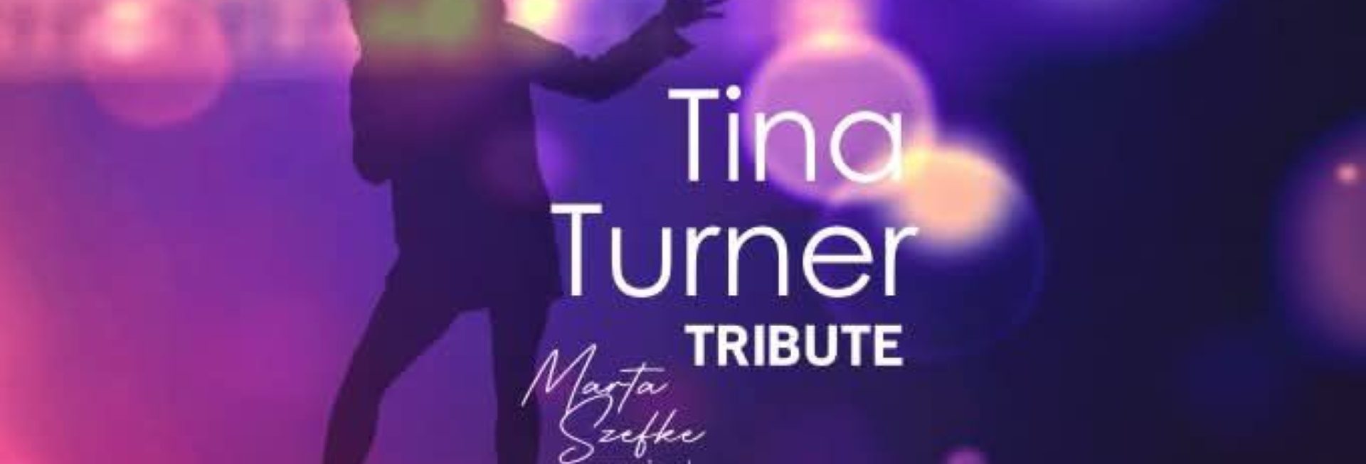 Plakat zapraszający w sobotę 21 czerwca 2025 r. do Olsztyna na koncert Marta Szefke Groove Band - Tina Turner Tribute Olsztyn 2025.