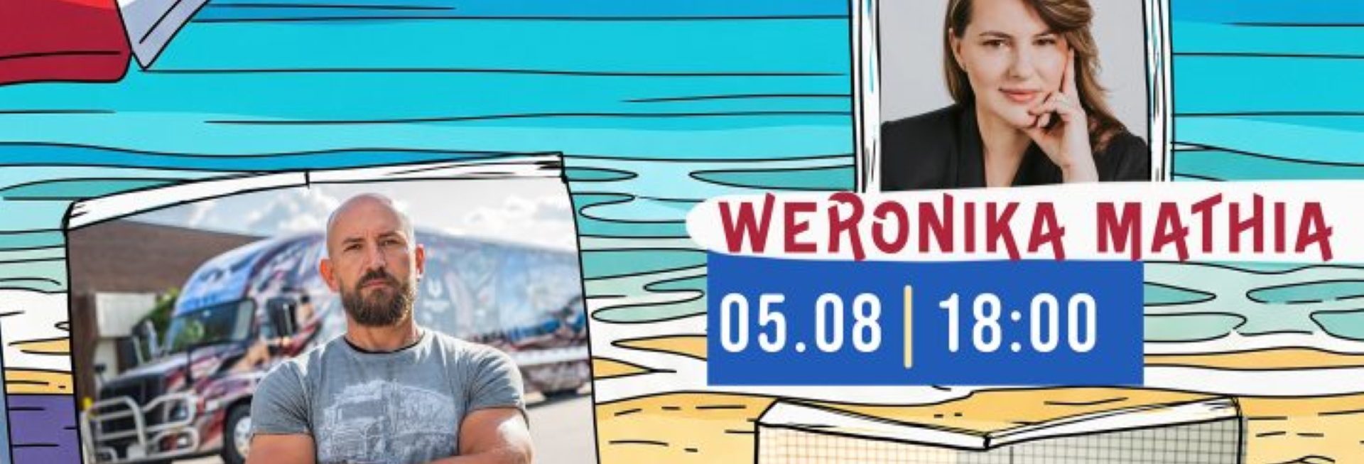 Plakat zapraszający do Olsztyna na spotkania z cyklu Latem Wybieram Kulturę Planeta 11 Olsztyn 2025.