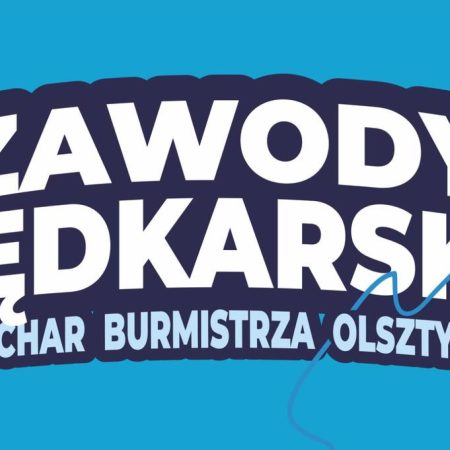Plakat zapraszający w niedzielę 29 czerwca 2025 r. do Olsztynka na Zawody Wędkarskie o Puchar Burmistrza Olsztynka 2025. 