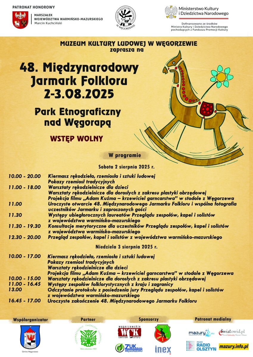 Węgorzewo Międzynarodowy Jarmark Folkloru Węgorzewo 2025