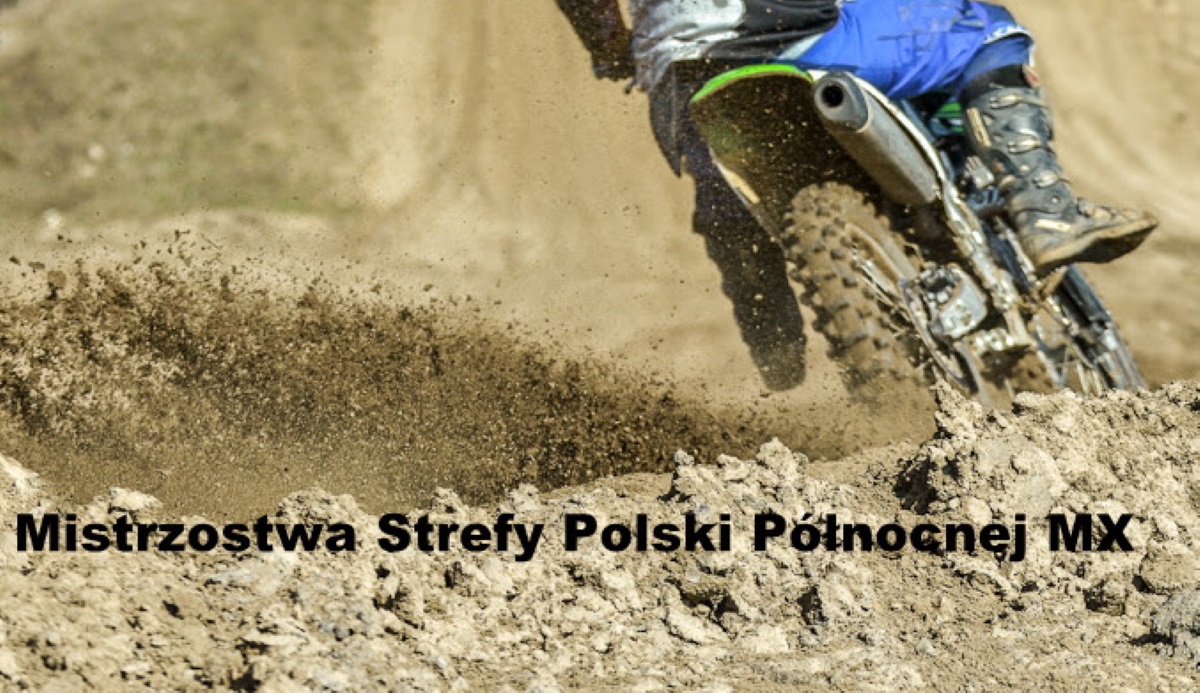 Plakat zapraszający w niedzielę 14 września 2025 r. do Bartoszyc na Rundę Mistrzostw Strefy Polski Północnej MX Bartoszyce 2025.