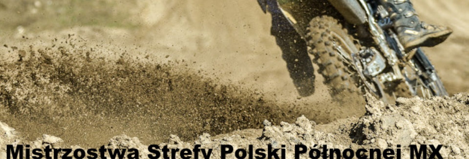 Plakat zapraszający w niedzielę 14 września 2025 r. do Bartoszyc na Rundę Mistrzostw Strefy Polski Północnej MX Bartoszyce 2025.