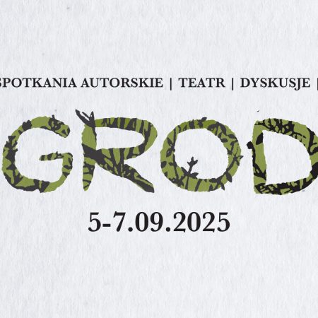 Plakat zapraszający w dniach 5-7 września 2025 r. do Elbląga na Festiwal "Ogrody Polityki w Elblągu" Elbląg 2025.