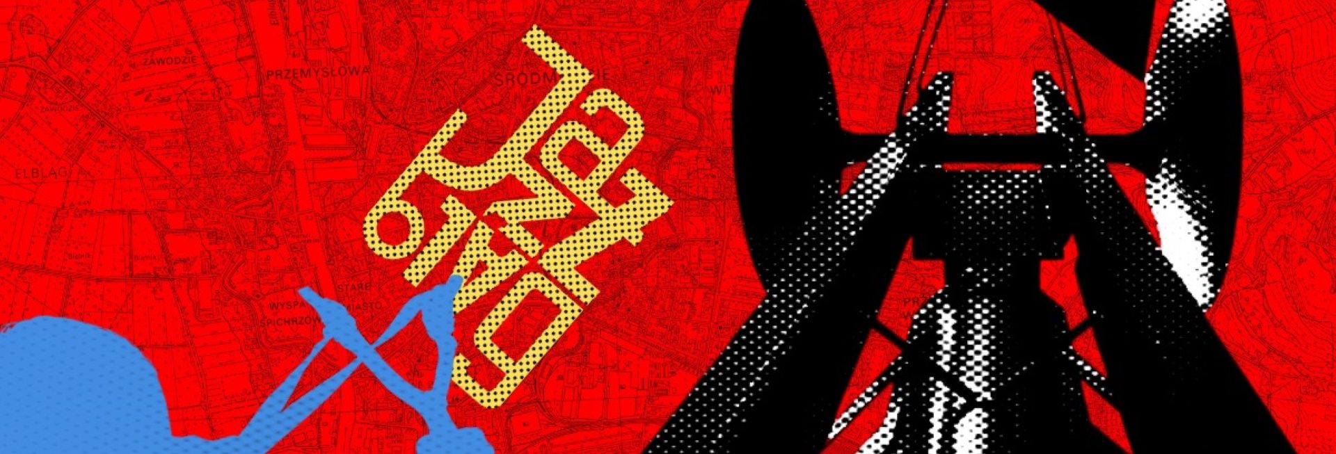 Plakat zapraszający w dniach 25-26 lipca 2025 r. do Elbląga na Jazzbląg Festiwal Elbląg 2025. 